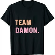 Team Damon - Name Womens T-Shirt Black Small