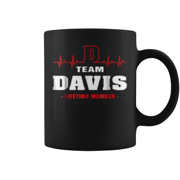 Team Davis Lifetime Member Surname Last Name Coffee Mugs