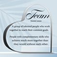 thumbnail image 1 of Team Definition Office Decor Humorous Acrylic Sign Funny Office Acrylic Sign Team Gifts For Employee Thank You Gifts For Women Men, Decoration Heart Shape Acrylic Sign Gift, 1 of 6