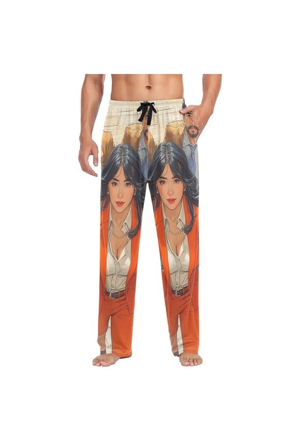 Team Digital Paint Mens Cotton Pajama Pant Sleep and Lounge Bottons with Pockets