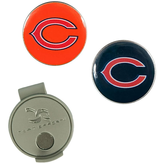 Team Effort NFL Hat Clip 2 Ball Markers Chicago Bears