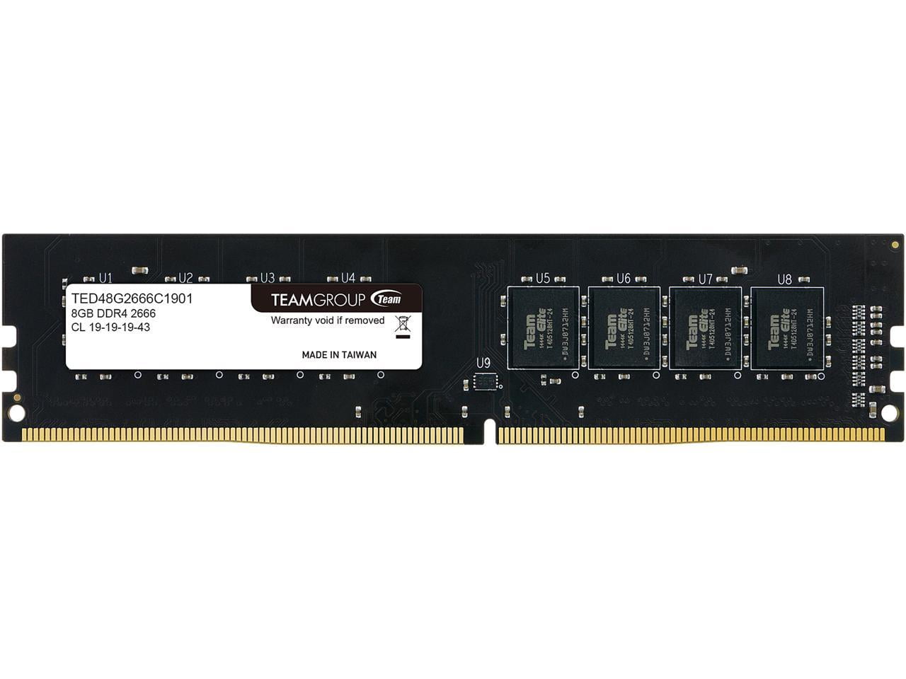 DDR4 メモリ8GB×2 2666 TEAM ELITE Team Elite 8GB DDR4 2666 (PC4 21300) Desktop Memory Model
