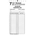 thumbnail image 1 of Team Express Lineup Cards, 1 of 2