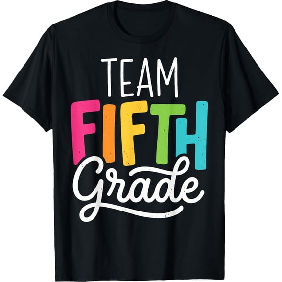 Team Fifth 5TH Grade Squad Back to School Students Tee T-Shirt
