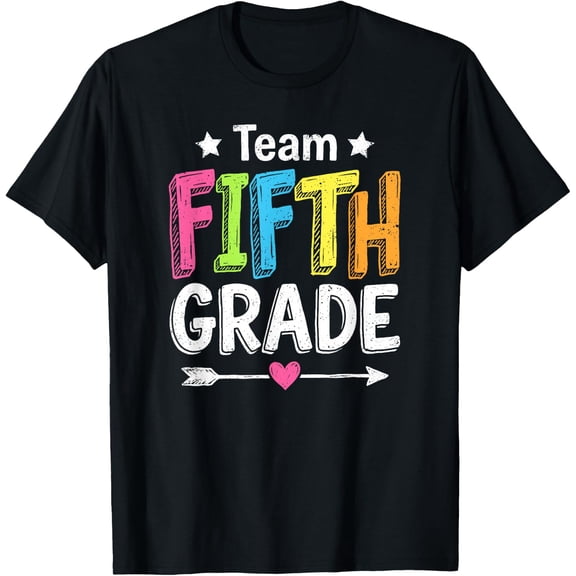 Team Fifth 5TH Grade Squad Back to School Students Tee T-Shirt