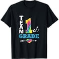 thumbnail image 1 of Team First Grade Tie Dye Jersey Style Teacher Student School T-Shirt Black Small, 1 of 4