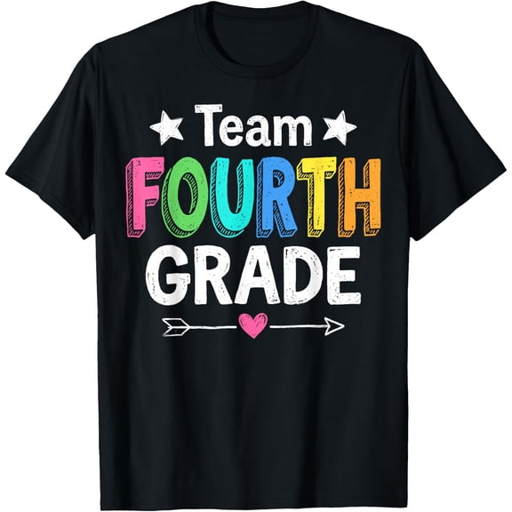 Team Fourth 4th Grade Squad Back to School Students Tee T-Shirt