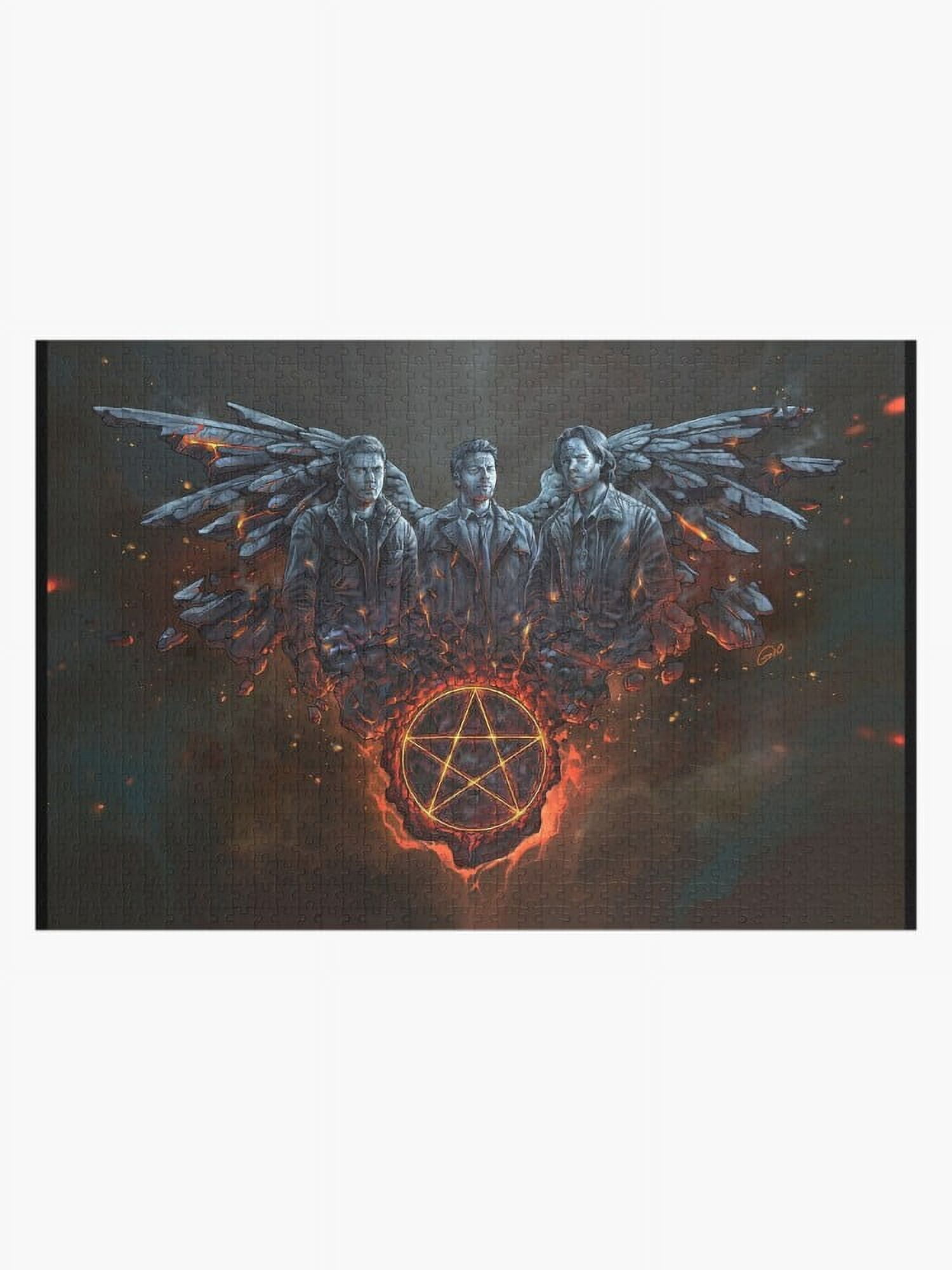 Team Free Will Burning Art Jigsaw Puzzle Unique Wooden Puzzles for