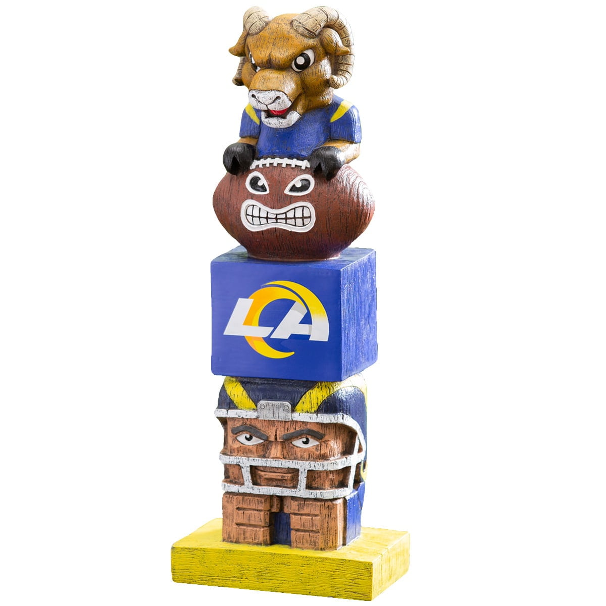 Los Angeles Rams Blue and Gold Team Garden Statue