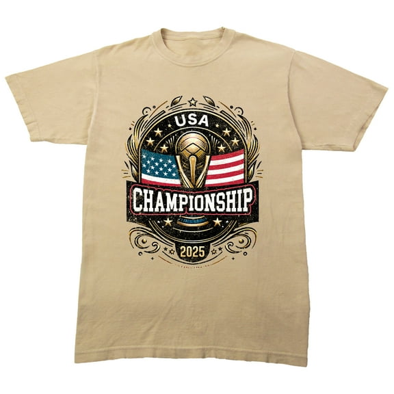 Team Gear Vintage USA, Concacaf Gold Cup, Soccer Game, Sports, 2025, Country Flag on Sand Adult T-Shirt-3XL