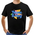 Team Gender Reveal Party Blue Baby Announcement Funny Shirts Black