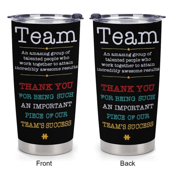 Team Gifts for Employee, Appreciation Gifts for Teammate Coworker,GiftsBulk For Team Building, 20OZ Teamwork Definition Tumbler