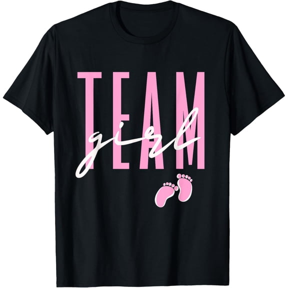 Team Girl Gender Reveal Baby Shower Pink or Blue T-Shirt