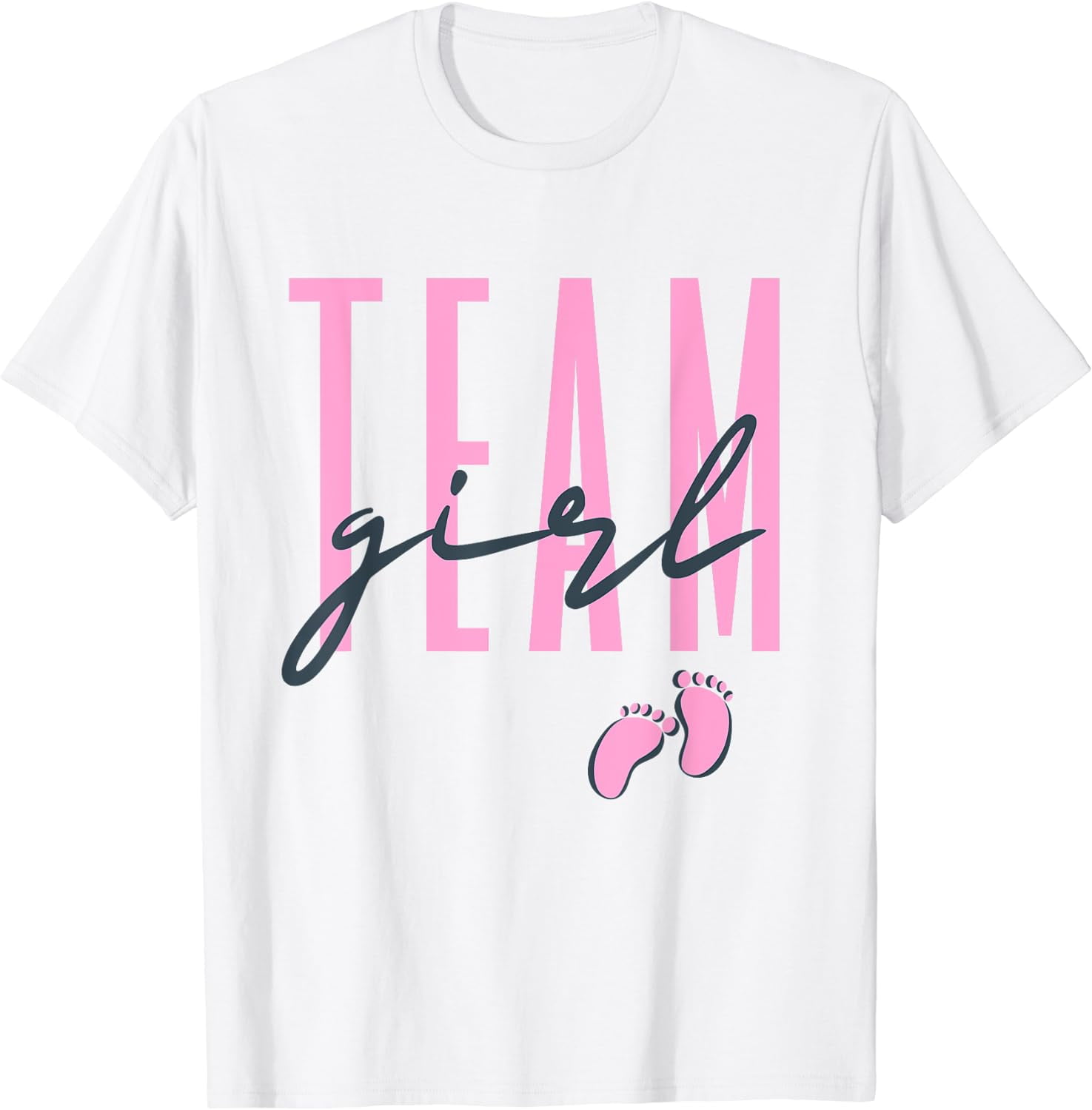 Team Girl Gender Reveal Baby Shower Pink or Blue T-Shirt
