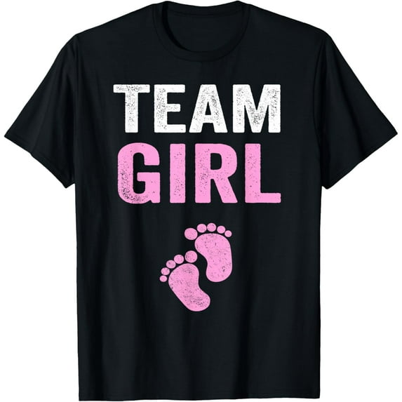 Team Girl Gender Reveal Baby Shower Shirt T-Shirt