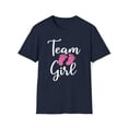 thumbnail image 1 of Team Girl, Gildan Unisex Softstyle Shirt, Gender Reveal Graphic Tee, S-3XL, 1 of 3
