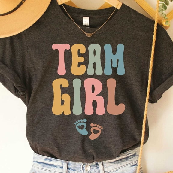 Team Girl Shirt Gender Reveal Shirt Pregnancy Announcement Shirt Family Reveal Party Announcement Team Unisex S-5XL Hot Trending Shirt, Vintage Birthday Gift