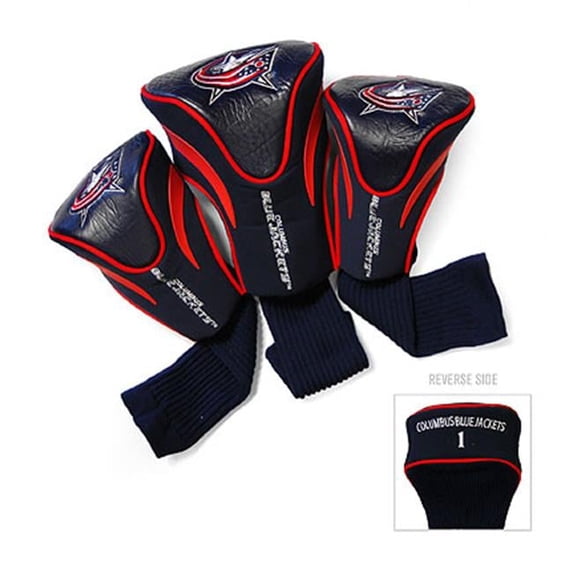 Team Golf 13794 Columbus Blue Jackets 3 Contour Sock Headcovers ...