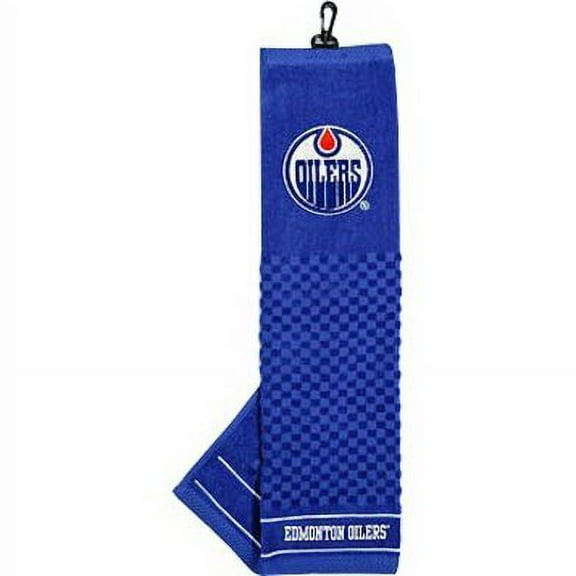 Team Golf 14010 Edmonton Oilers Team Logo Golf Embroidered Towel