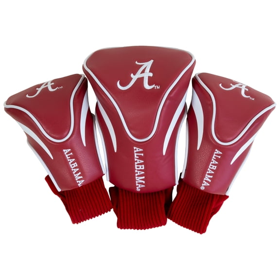 Team Golf 20194 NCAA Alabama Football Contour Golf Club Sock HeadCovers, 3 Pack