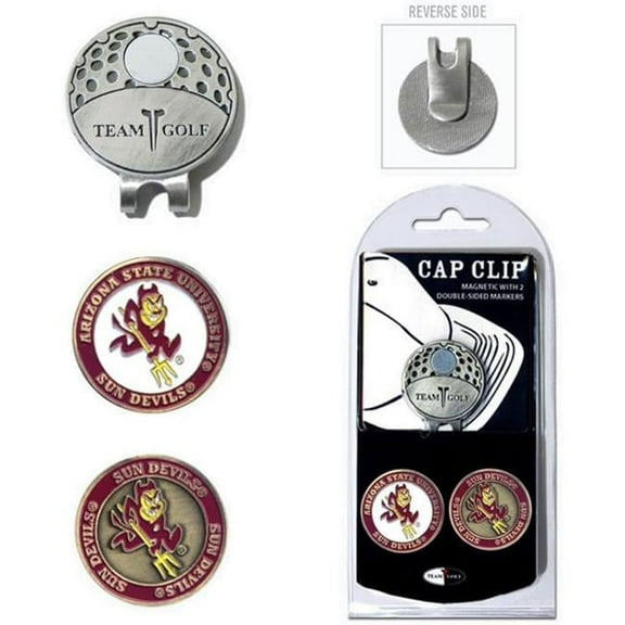 Team Golf NCAA ARIZONA ST Cap Clip With 2 Golf Ball Markers