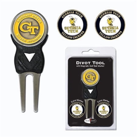 Team Golf NCAA GEORGIA TECH Divot Tool Pack With 3 Golf Ball Markers