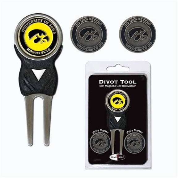 Team Golf 21545 Iowa Hawkeyes Divot Tool Pack with Signature tool