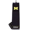 thumbnail image 1 of Team Golf NCAA Michigan Wolverines Embroidered Golf Towel, Checkered Scrubber Design, 1 of 2