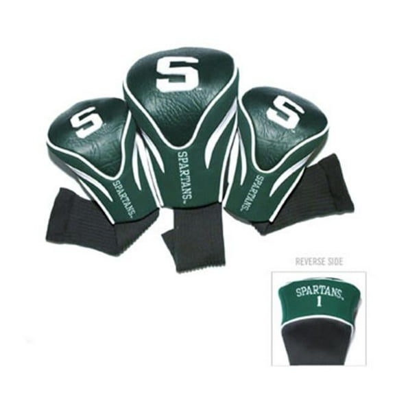 Team Golf 22394 Michigan State University 3 Pack Contour Fit Headcover