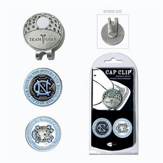 Team Golf NCAA NORTH CAROLINA Cap Clip With 2 Golf Ball Markers