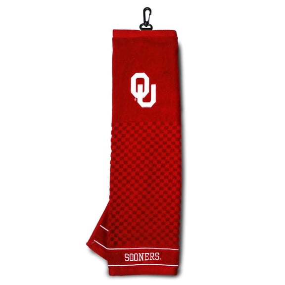 Team Golf 24410 Oklahoma Sooners Embroidered Towel