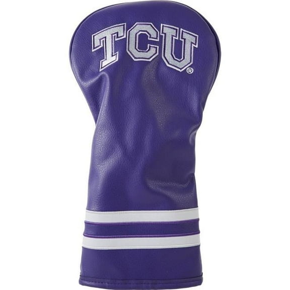 Team Golf 25311 NCAA Texas Christian University Horned Frogs Vintage Driver Golf Club Headcover