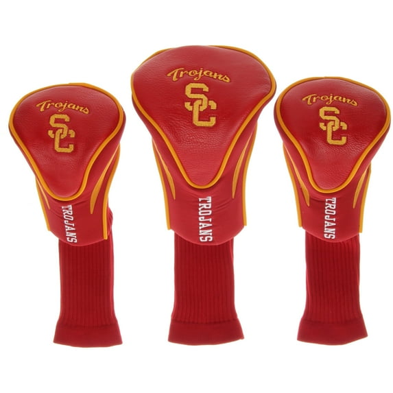 Team Golf NCAA SOUTHERN CALIFORNIA Contour Golf Club Headcovers (3 Count)