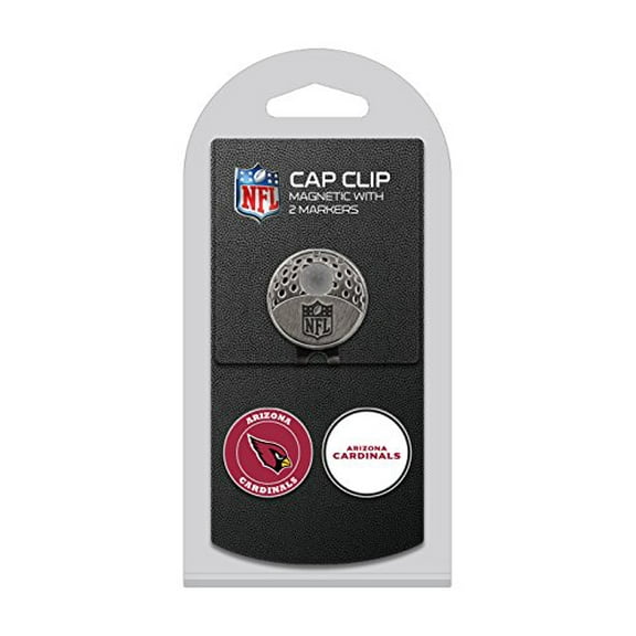 Team Golf 30047 NFL Arizona Cardinals Golf Cap Clip with 2 Removable Double-Sided, Multi