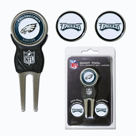 Team Golf 32245 Philadelphia Eagles Divot Tool Pack with Signature tool