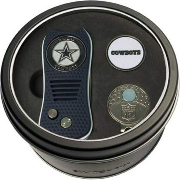 Team Golf 32357 NFL Dallas Cowboys Switchfix Divot Golf Tool and Cap Clip Set