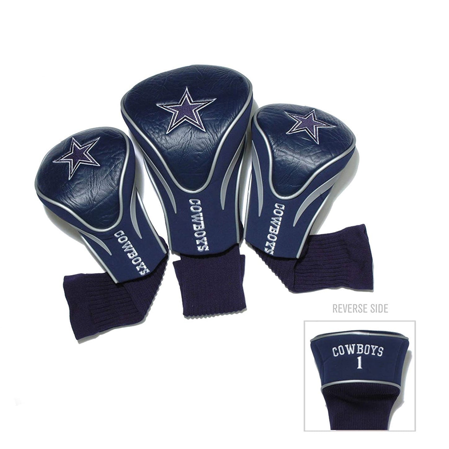 Dallas Cowboys Mesh Golf Head Covers- 3 Pack