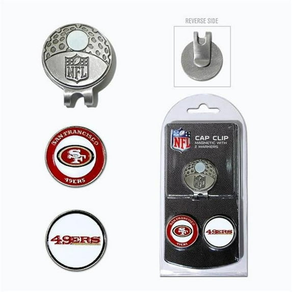 Team Golf NFL SAN FRANCISCO 49ERS Cap Clip With 2 Golf Ball Markers