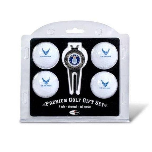 Team Golf 59806 US Airforce Pack of 4 Golf Balls and Divet Tool Gift Set
