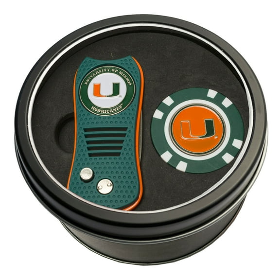 Miami Hurricanes Switch Chip Golf Tin Set