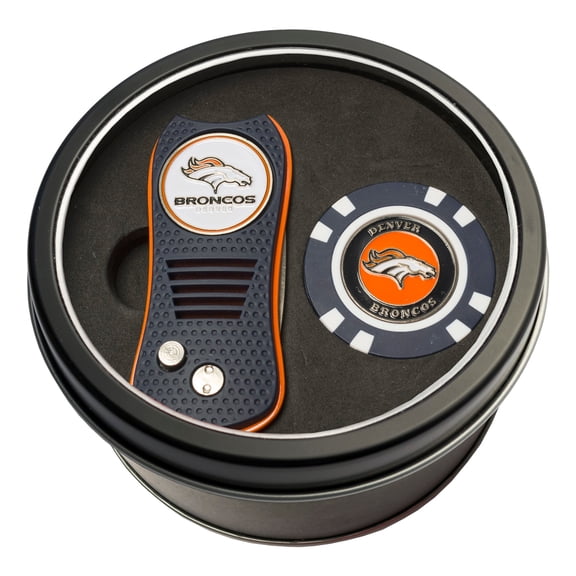 Denver Broncos Switch Chip Golf Tin Set
