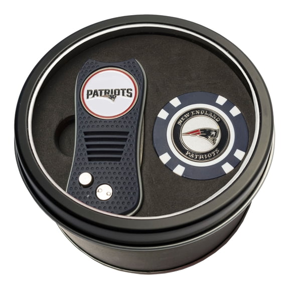 New England Patriots Switch Chip Golf Tin Set