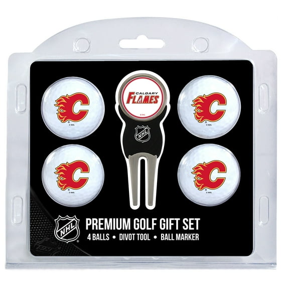 Team Golf Calgary Flames Golf Balls, 4 Pack
