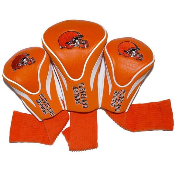 Team Golf Cleveland Browns 3 Pack Contour Fit Headcover