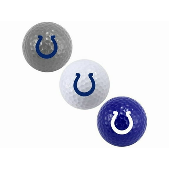 Team Golf Indianapolis Colts Golf Balls, Assorted Colors, 3 Pack