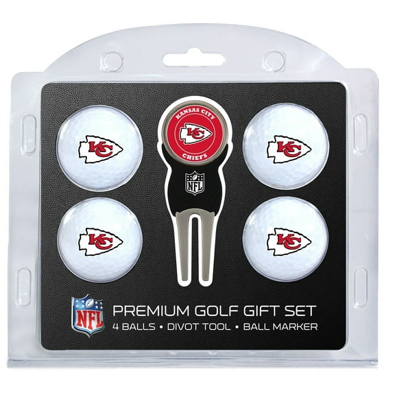 Team Golf Kansas City Chiefs Golf Balls, 4 Pack
