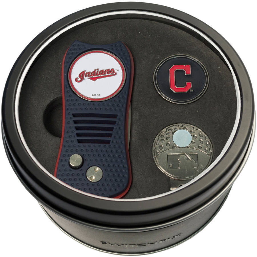 Team Golf MLB CLEVELAND GUARDIANS Tin Gift Set with Retractable Divot ...