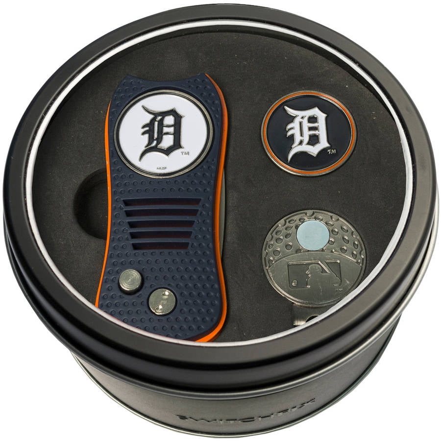 Team Golf MLB DETROIT TIGERS Tin Gift Set with Retractable Divot Tool ...
