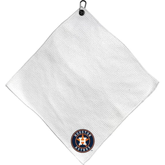 Team Golf MLB HOUSTON ASTROS Microfiber Towel - 15" X 15" (White)