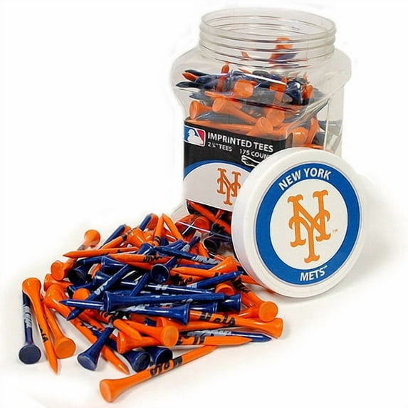 Team Golf MLB NEW YORK METS Jar Of 175 Golf Tees